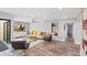 Bright living room boasts stylish decor, sleek furniture, and a comfortable ambiance at 3955 Glen Oaks Manor Dr, Sarasota, FL 34232