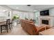 Open floor plan with kitchen, dining and living areas, great for entertaining at 4415 Charing Cross Rd, Sarasota, FL 34241