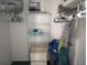 Organized closet features wire shelving, hanging rods, and storage solutions for efficient storage at 4505 45Th W Ave # 101B, Bradenton, FL 34210