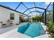 Backyard featuring a sparkling pool, lounge seating, and seamless flow to the indoor living space at 4515 Roycroft Ter, Parrish, FL 34219