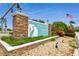 The community entrance features a decorative stone sign and beautiful landscaping for a welcoming feel at 4604 9Th E Ave, Bradenton, FL 34208