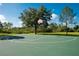 Outdoor basketball court featuring well-maintained court and scenic landscaping at 8121 Snowy Egret Pl, Bradenton, FL 34202