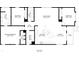 Floorplan shows layout of home with bedrooms, bathrooms, kitchen, living room, and porch at 8226 Sweden Blvd, Punta Gorda, FL 33982