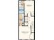 Detailed floor plan showcasing the primary suite, second bedroom, and accompanying bathrooms on the second floor at 8545 Daybreak St, Sarasota, FL 34241