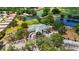 Aerial view of the River Club Golf and Country Club facility and surrounding golf course and lakes at 9915 Old Hyde Park Pl, Bradenton, FL 34202