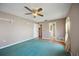 Comfortable bedroom with ample closet space and an adjacent bathroom at 1007 Southern Pine Ln, Sarasota, FL 34243