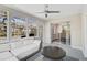 Bright sunroom provides access to both the backyard and the interior at 1112 65Th Nw St, Bradenton, FL 34209