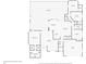 Detailed floor plan layout of the first floor showcasing the primary bedroom, living spaces, and kitchen at 127 Colonial Sw St, Port Charlotte, FL 33952