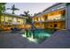 Backyard oasis with a modern pool, water features, and ample space for entertaining at 1365 Harbor Dr, Sarasota, FL 34239