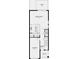 Layout of the home with a garage, great room, kitchen, patio, half-bath, foyer, and porch at 15149 Cuzcorro Ct, Nokomis, FL 34275