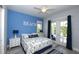 Nautical bedroom design with a 