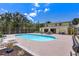 Backyard pool area with lots of space to relax and entertain at 2165 Lemon Ave, Englewood, FL 34223