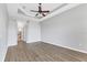 Bedroom with hardwood floors and a neutral color palette at 246 Petrel Trl, Bradenton, FL 34212