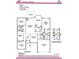 Detailed floor plan featuring four bedrooms, a spacious living area, and a convenient two-car garage layout at 3960 South Haberland Blvd., North Port, FL 34288