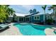 Beautiful backyard pool and spa; the ideal way to cool off and relax at 403 75Th St, Holmes Beach, FL 34217