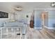 Bright living room featuring modern furnishings and hardwood floors at 625 30Th W Ave # G210, Bradenton, FL 34205