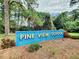Pine View School sign in a landscaped setting; a prominent local educational institution at 7231 Brambury Ct, Sarasota, FL 34238