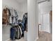 This walk-in closet provides ample storage with well-organized shelving and clothing racks at 7418 61St E St, Palmetto, FL 34221