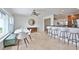 Dining room adjacent to a modern kitchen at 10108 Kingfisher E Rd, Bradenton, FL 34209