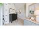 Bright entryway featuring stylish decor, wood floors, and a charming accent furniture at 11116 Sanctuary Dr, Bradenton, FL 34209