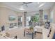Relaxing living room with comfortable seating and views to outdoor patio at 12706 Cobalt Ter, Bradenton, FL 34211