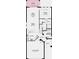 Detailed first-floor plan showing kitchen, living, dining, primary suite, lanai, and garage layouts at 15001 Shady Palms Ln, Nokomis, FL 34275
