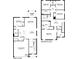 Detailed floor plan showcasing the layout of the two-story home at 17255 Whiskey Creek Trl, Parrish, FL 34219