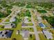Aerial view showcasing a residential community with lush landscaping and well-maintained homes at 18182 Steele Ave, Port Charlotte, FL 33948