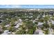 Scenic aerial view of a residential community surrounded by mature trees at 2535 Floyd St, Sarasota, FL 34239