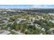 Community aerial view with lush foliage and views of the city skyline at 2535 Floyd St, Sarasota, FL 34239