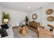 Cozy living room with neutral tones, stylish wicker furniture, and a tranquil atmosphere with plenty of light at 2535 Floyd St, Sarasota, FL 34239