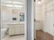 Bathroom features tiled floors, a toilet, and a sink with counter space at 377 22Nd Se Ave, St Petersburg, FL 33705