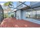 Outdoor screened patio provides a relaxing view of the backyard and the water at 377 22Nd Se Ave, St Petersburg, FL 33705