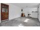 A view of a room that includes a window door and an unpainted floor at 4918 Lahaina Dr, Sarasota, FL 34232