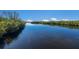 Community water view featuring a serene lake surrounded by mature trees at 5526 River Sound Ter, Bradenton, FL 34208