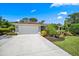 Charming single Gathering home boasts a well maintained front yard with mature tropical landscaping, and a two-car garage at 5603 Ravenwood Dr, Sarasota, FL 34243