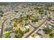 Aerial view of a home with a private pool, located on a cul-de-sac in a quiet residential area at 6698 Acmar Ct, North Port, FL 34287