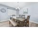 Classic dining room with beach-themed decor and natural light at 6698 Acmar Ct, North Port, FL 34287
