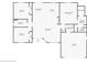 A well-designed floor plan featuring spacious bedrooms, modern kitchen, and a cozy living room at 8123 Wawana Rd, North Port, FL 34287