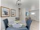 Dining room featuring an inviting glass table setting at 8420 43Rd Avenue W Dr, Bradenton, FL 34209