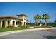 The community's tennis courts are located through the entrance which has beautiful landscaping at 8603 River Preserve Dr, Bradenton, FL 34212