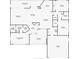 Detailed floor plan showcasing the layout of the home, including the primary bedroom, kitchen, and garage at 1038 Contento St, Sarasota, FL 34242