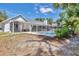 Backyard with a covered patio and fenced pool, great for relaxing outdoors at 2049 E Leewynn Dr, Sarasota, FL 34240