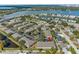 Aerial view of the community showcasing the waterfront location and proximity to the bay at 220 Coquina Bay Dr, St Petersburg, FL 33705
