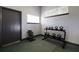 Bright gym with window, green carpet and dumbbell racks at 2301 Little Country Rd, Parrish, FL 34219