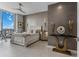 Bright bedroom with city views and contemporary furnishings at 301 Quay Commons # 1709, Sarasota, FL 34236