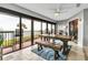 Charming patio showcasing scenic water views, a dining set, and seamless indoor-outdoor living at 3420 Wild Oak Bay Blvd # 120, Bradenton, FL 34210