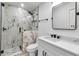 Modern bathroom showcases a glass-enclosed shower and sleek fixtures at 3420 Wild Oak Bay Blvd # 120, Bradenton, FL 34210