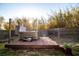 The backyard features a modern hot tub with privacy fencing and bamboo at 3717 Downer Ave, Sarasota, FL 34240