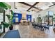 Spacious clubhouse lounge with comfortable seating, a fireplace, and elegant decor at 4016 Azurite Way, Bradenton, FL 34211